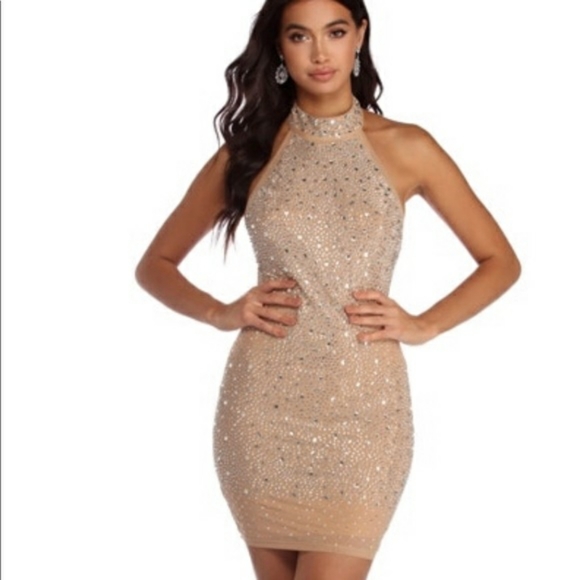Blashe Dresses & Skirts - New with tag Blashe nude dress size M